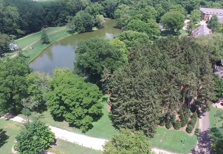 Aerial view of Paul Tillich park