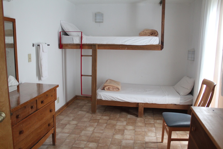 Dormitory-style sleeping quarters