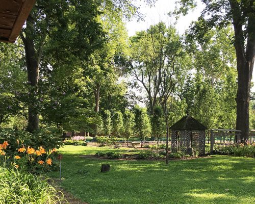 Landscape garden at the Poet's House
