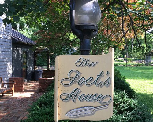 Poet's House welcoming signage