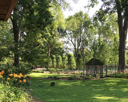 Landscape garden at the Poet's House